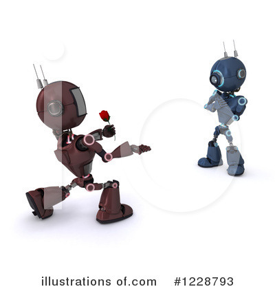 Royalty-Free (RF) Robot Clipart Illustration by KJ Pargeter - Stock Sample #1228793