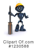 Robot Clipart #1230588 by KJ Pargeter