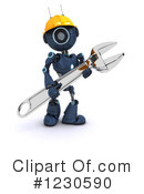 Robot Clipart #1230590 by KJ Pargeter