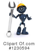 Robot Clipart #1230594 by KJ Pargeter