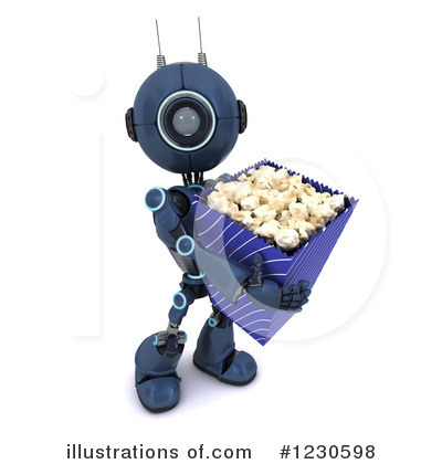 Royalty-Free (RF) Robot Clipart Illustration by KJ Pargeter - Stock Sample #1230598