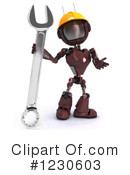 Robot Clipart #1230603 by KJ Pargeter
