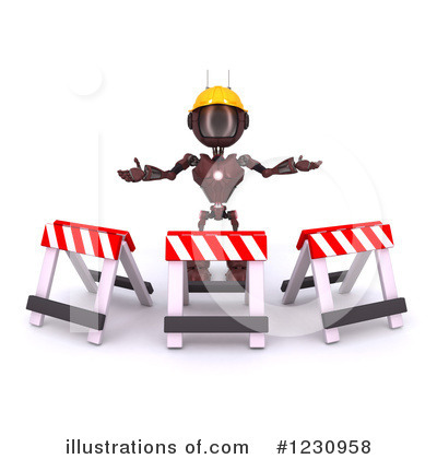 Royalty-Free (RF) Robot Clipart Illustration by KJ Pargeter - Stock Sample #1230958