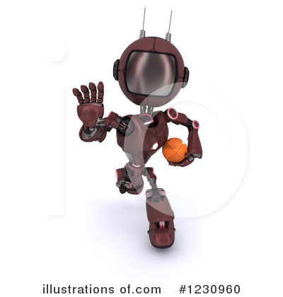 Royalty-Free (RF) Robot Clipart Illustration by KJ Pargeter - Stock Sample #1230960