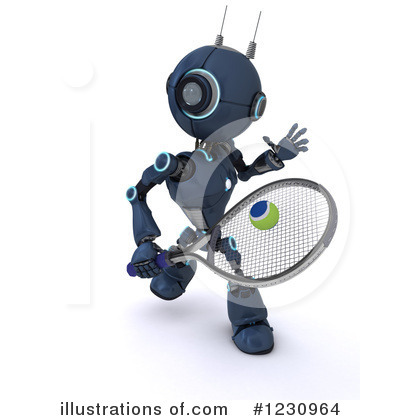 Royalty-Free (RF) Robot Clipart Illustration by KJ Pargeter - Stock Sample #1230964