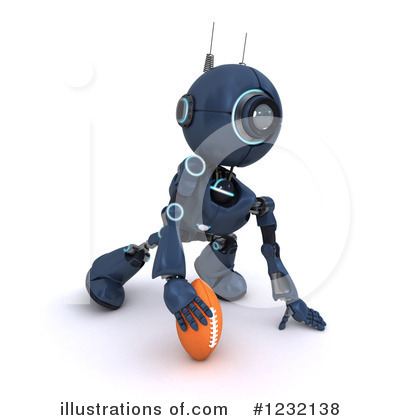 Royalty-Free (RF) Robot Clipart Illustration by KJ Pargeter - Stock Sample #1232138