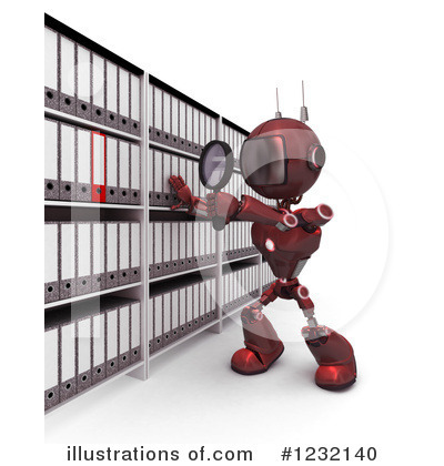 Royalty-Free (RF) Robot Clipart Illustration by KJ Pargeter - Stock Sample #1232140