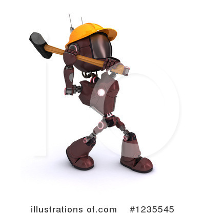 Royalty-Free (RF) Robot Clipart Illustration by KJ Pargeter - Stock Sample #1235545