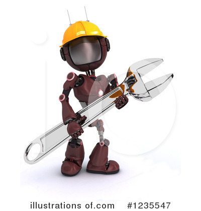 Royalty-Free (RF) Robot Clipart Illustration by KJ Pargeter - Stock Sample #1235547