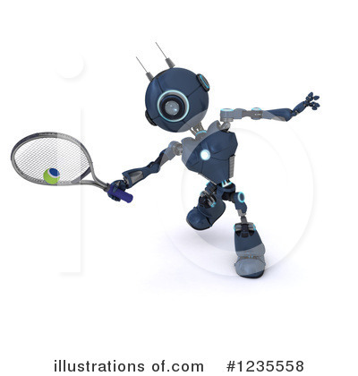 Royalty-Free (RF) Robot Clipart Illustration by KJ Pargeter - Stock Sample #1235558