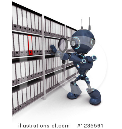 Royalty-Free (RF) Robot Clipart Illustration by KJ Pargeter - Stock Sample #1235561
