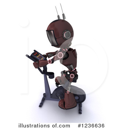 Royalty-Free (RF) Robot Clipart Illustration by KJ Pargeter - Stock Sample #1236636