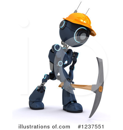 Royalty-Free (RF) Robot Clipart Illustration by KJ Pargeter - Stock Sample #1237551