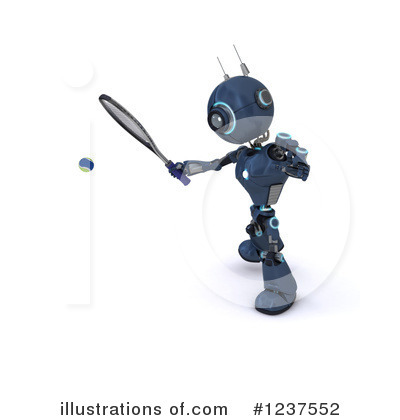 Royalty-Free (RF) Robot Clipart Illustration by KJ Pargeter - Stock Sample #1237552