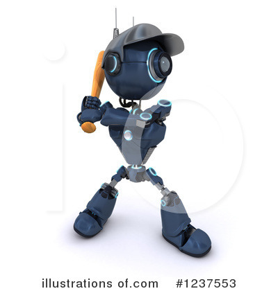 Royalty-Free (RF) Robot Clipart Illustration by KJ Pargeter - Stock Sample #1237553