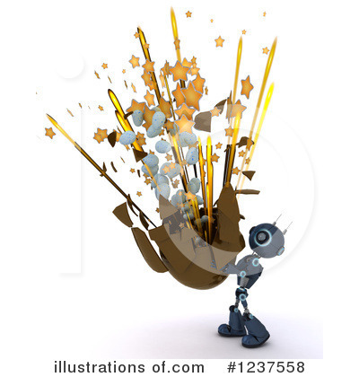 Royalty-Free (RF) Robot Clipart Illustration by KJ Pargeter - Stock Sample #1237558