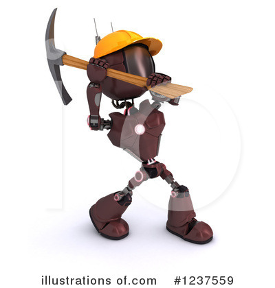 Royalty-Free (RF) Robot Clipart Illustration by KJ Pargeter - Stock Sample #1237559