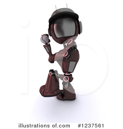 Royalty-Free (RF) Robot Clipart Illustration by KJ Pargeter - Stock Sample #1237561