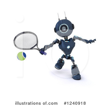 Royalty-Free (RF) Robot Clipart Illustration by KJ Pargeter - Stock Sample #1240918