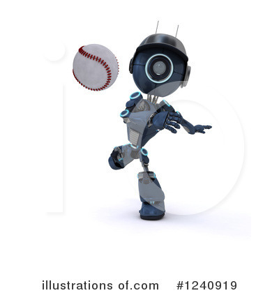 Royalty-Free (RF) Robot Clipart Illustration by KJ Pargeter - Stock Sample #1240919