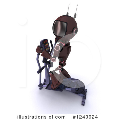 Royalty-Free (RF) Robot Clipart Illustration by KJ Pargeter - Stock Sample #1240924