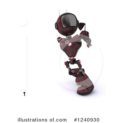 Royalty-Free (RF) Robot Clipart Illustration by KJ Pargeter - Stock Sample #1240930
