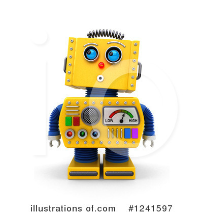 Royalty-Free (RF) Robot Clipart Illustration by stockillustrations - Stock Sample #1241597