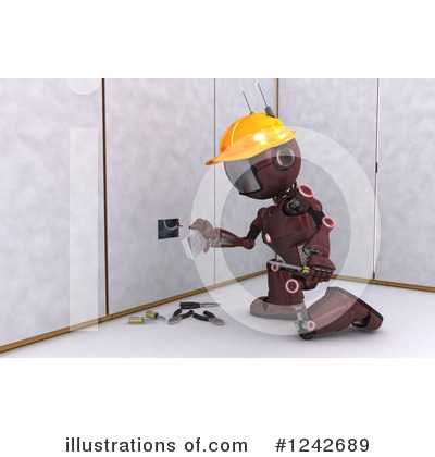 Royalty-Free (RF) Robot Clipart Illustration by KJ Pargeter - Stock Sample #1242689