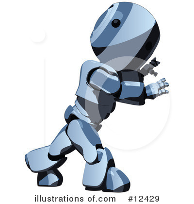Royalty-Free (RF) Robot Clipart Illustration by Leo Blanchette - Stock Sample #12429