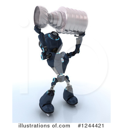 Royalty-Free (RF) Robot Clipart Illustration by KJ Pargeter - Stock Sample #1244421