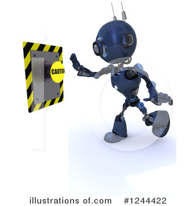 Royalty-Free (RF) Robot Clipart Illustration by KJ Pargeter - Stock Sample #1244422