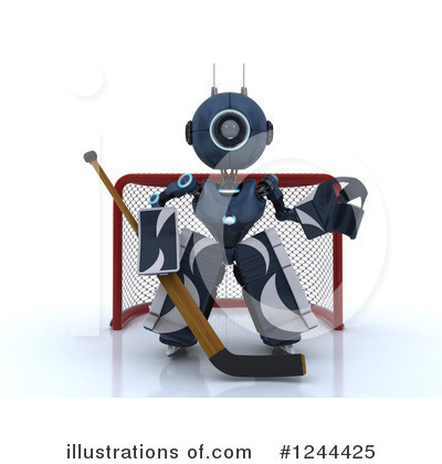 Royalty-Free (RF) Robot Clipart Illustration by KJ Pargeter - Stock Sample #1244425