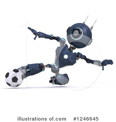 Royalty-Free (RF) Robot Clipart Illustration by KJ Pargeter - Stock Sample #1246645