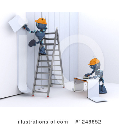 Royalty-Free (RF) Robot Clipart Illustration by KJ Pargeter - Stock Sample #1246652