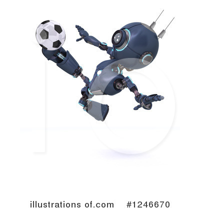 Royalty-Free (RF) Robot Clipart Illustration by KJ Pargeter - Stock Sample #1246670