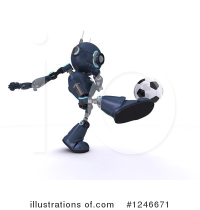 Royalty-Free (RF) Robot Clipart Illustration by KJ Pargeter - Stock Sample #1246671