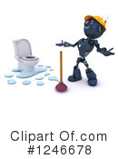Robot Clipart #1246678 by KJ Pargeter