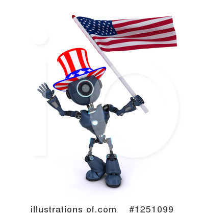 Royalty-Free (RF) Robot Clipart Illustration by KJ Pargeter - Stock Sample #1251099