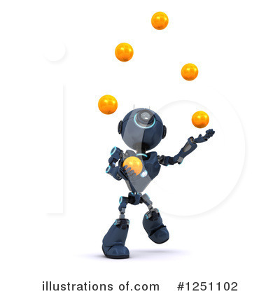 Royalty-Free (RF) Robot Clipart Illustration by KJ Pargeter - Stock Sample #1251102