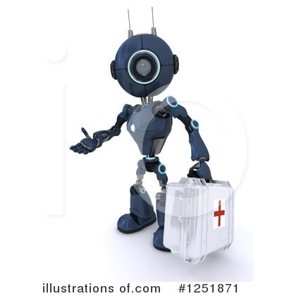 Royalty-Free (RF) Robot Clipart Illustration by KJ Pargeter - Stock Sample #1251871