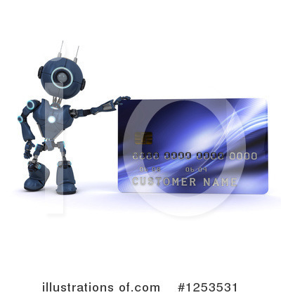 Royalty-Free (RF) Robot Clipart Illustration by KJ Pargeter - Stock Sample #1253531