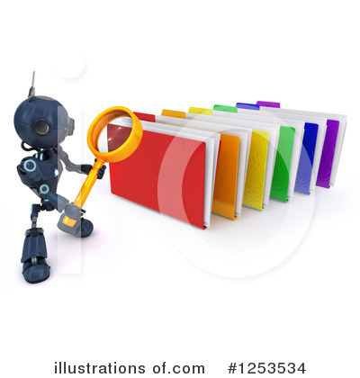 Royalty-Free (RF) Robot Clipart Illustration by KJ Pargeter - Stock Sample #1253534