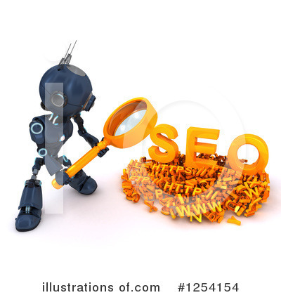 Royalty-Free (RF) Robot Clipart Illustration by KJ Pargeter - Stock Sample #1254154