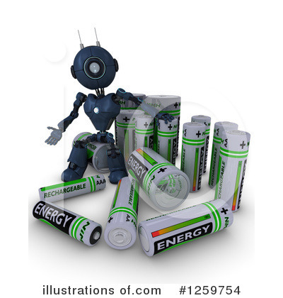 Royalty-Free (RF) Robot Clipart Illustration by KJ Pargeter - Stock Sample #1259754