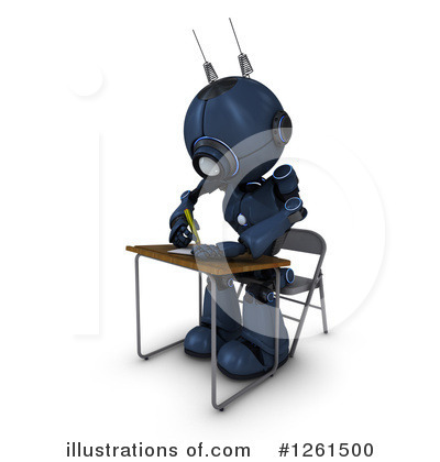 Royalty-Free (RF) Robot Clipart Illustration by KJ Pargeter - Stock Sample #1261500