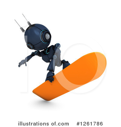 Royalty-Free (RF) Robot Clipart Illustration by KJ Pargeter - Stock Sample #1261786