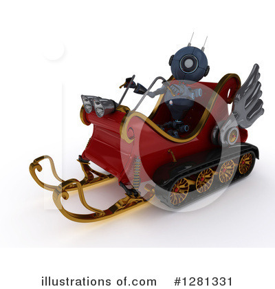Royalty-Free (RF) Robot Clipart Illustration by KJ Pargeter - Stock Sample #1281331