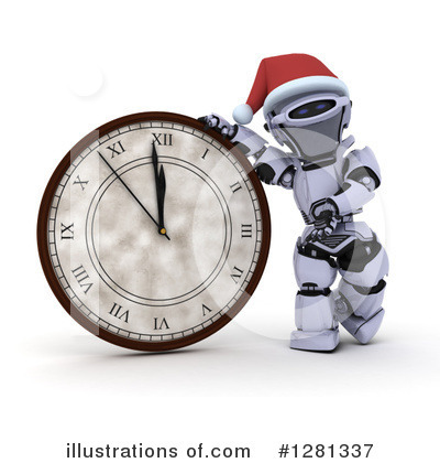 Royalty-Free (RF) Robot Clipart Illustration by KJ Pargeter - Stock Sample #1281337