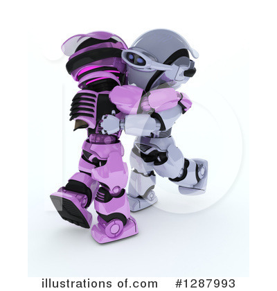 Royalty-Free (RF) Robot Clipart Illustration by KJ Pargeter - Stock Sample #1287993