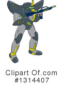 Robot Clipart #1314407 by patrimonio